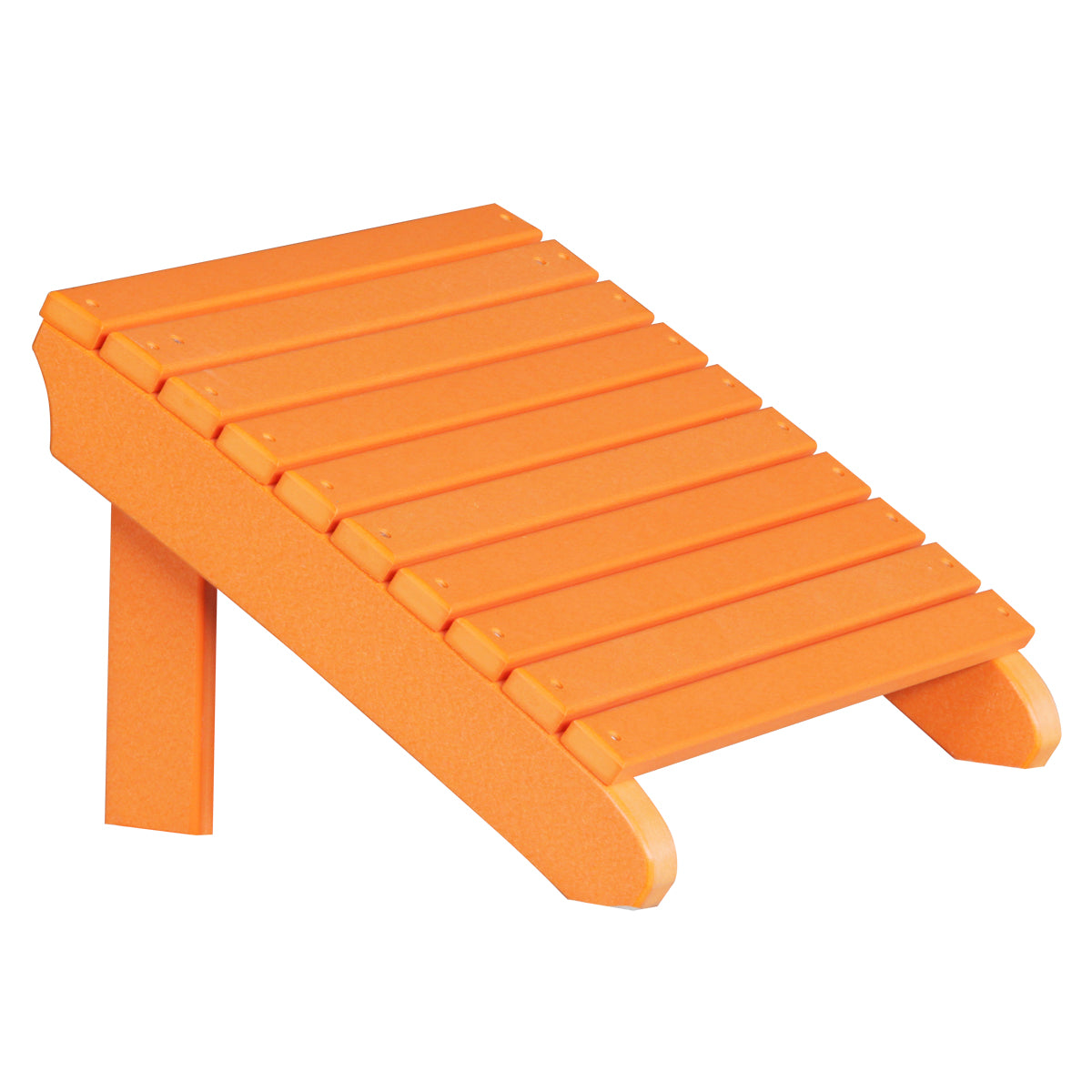 LuxCraft Deluxe Adirondack Footrest - PDAF - Tangerine
