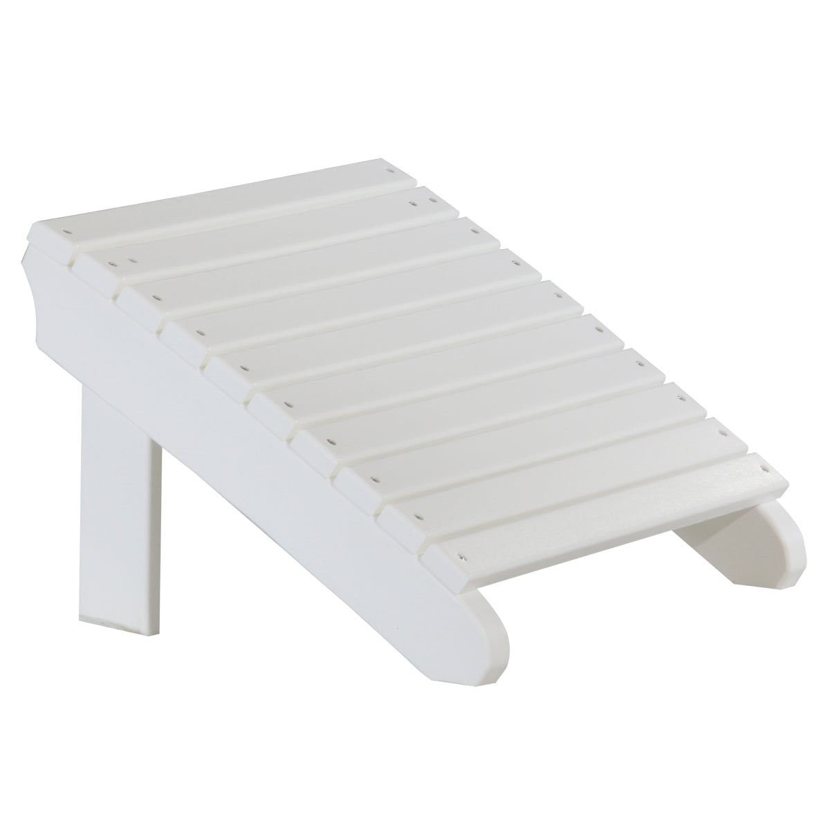LuxCraft Deluxe Adirondack Footrest - PDAF - White