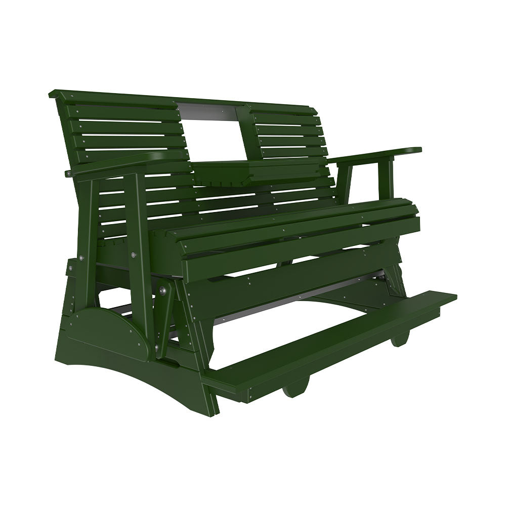 LuxCraft 5′ Plain Balcony Glider - 5PPBAG - Green