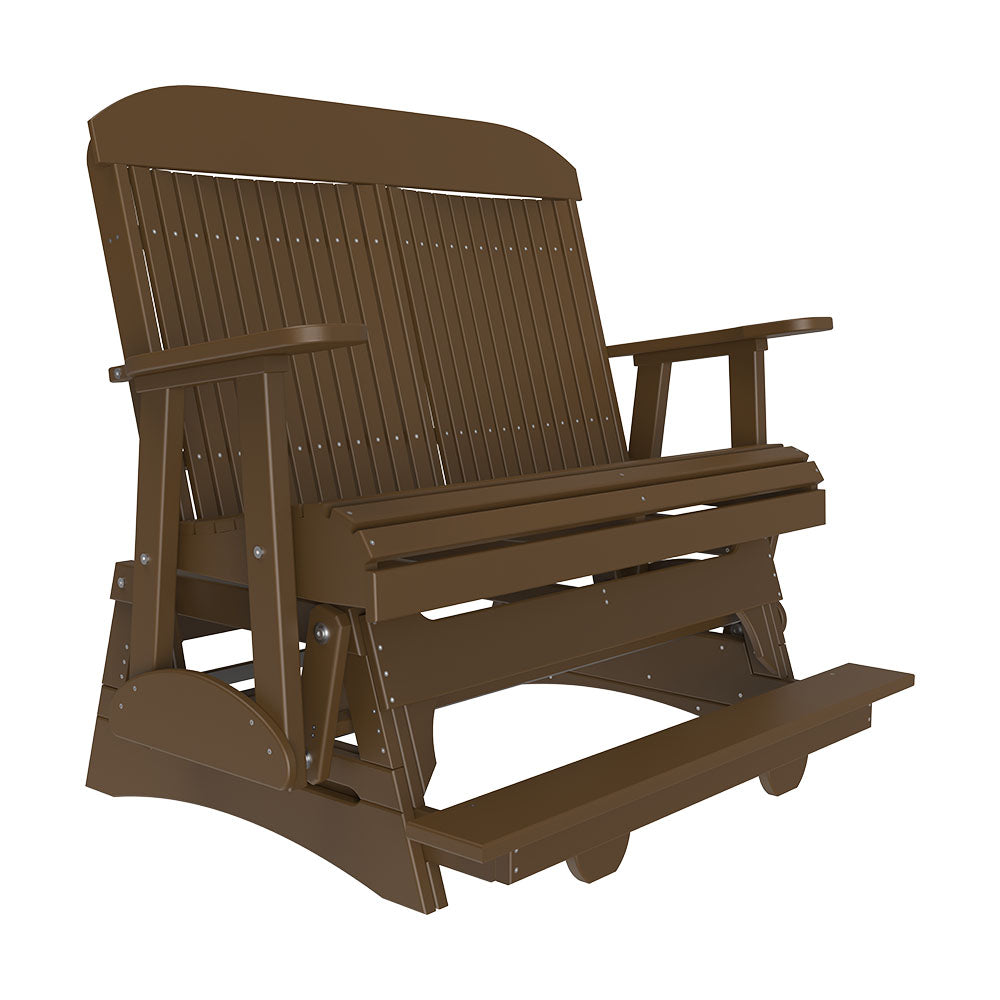 LuxCraft 4′ Classic Balcony Glider - 4CPBAG - Chestnut Brown