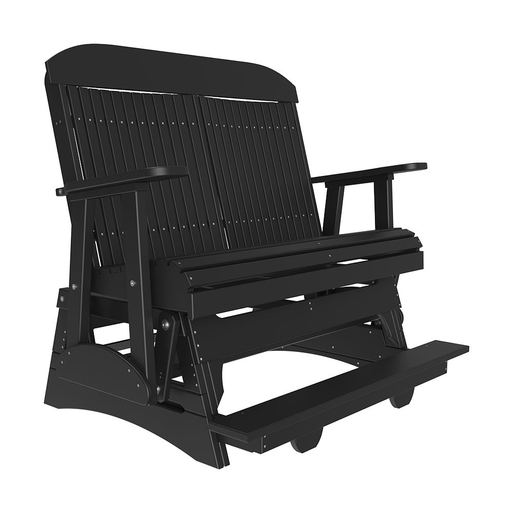 LuxCraft 4′ Classic Balcony Glider - 4CPBAG - Black