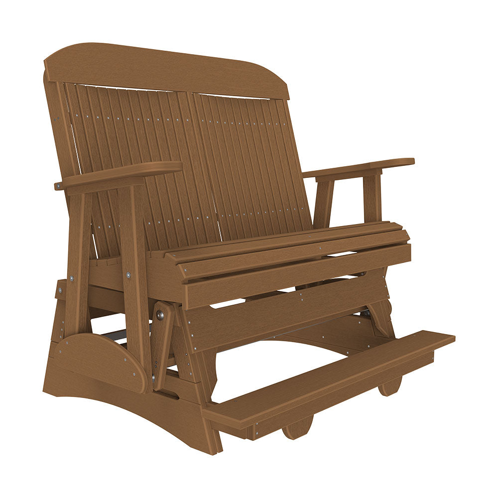 LuxCraft 4′ Classic Balcony Glider - 4CPBAG - Antique Mahogany