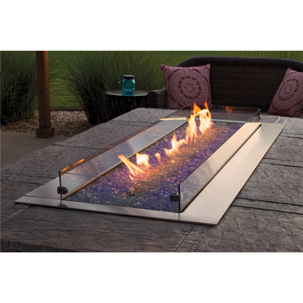 Carol Rose 48-Inch Manual Linear Outdoor Propane Fire Pit - OL48TP10P - image 2
