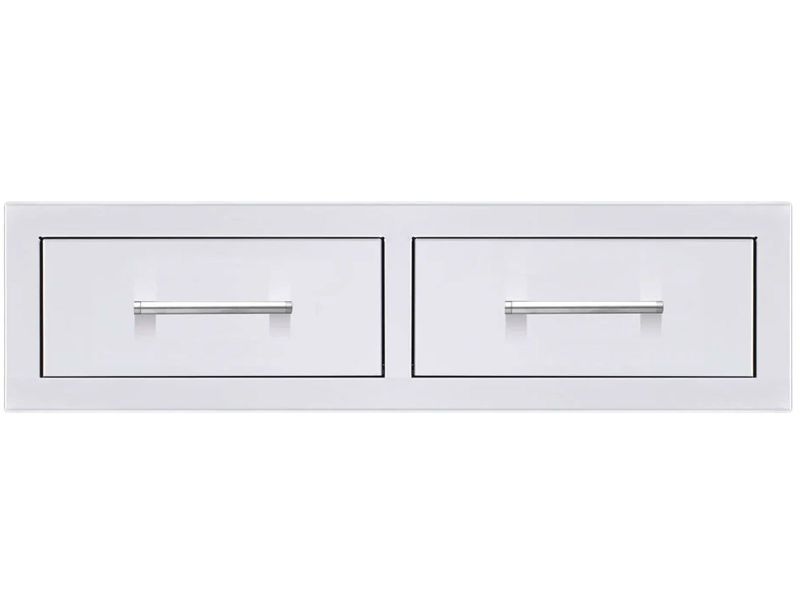 TrueFlame 32-Inch Double Horizontal Drawer - TF-DR2-32H-A - Front View