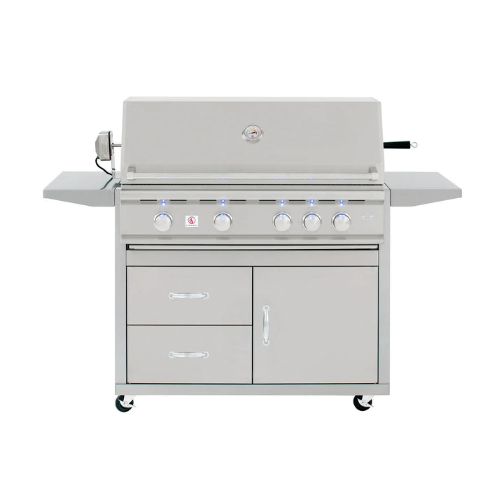Summerset Deluxe Cart for 40-Inch TRL Gas Grills (Cart Only) - CART-TRL40-DC - Front View