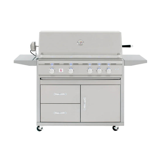Summerset Deluxe Cart for 40-Inch TRL Gas Grills (Cart Only) - CART-TRL40-DC - Front View
