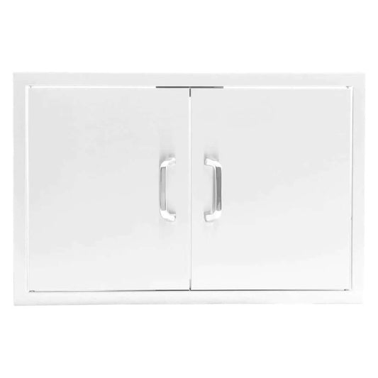 M&K Grills 32-INCH DOUBLE ACCESS DOORS STAINLESS STEEL