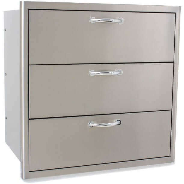 Blaze 30 Inch Triple Access Drawer SKU BLZ-30W-3DRW - M&K Grills