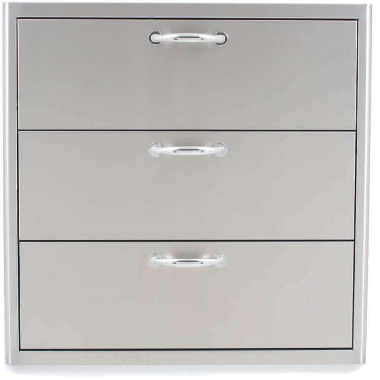Blaze 30 Inch Triple Access Drawer SKU BLZ-30W-3DRW - M&K Grills