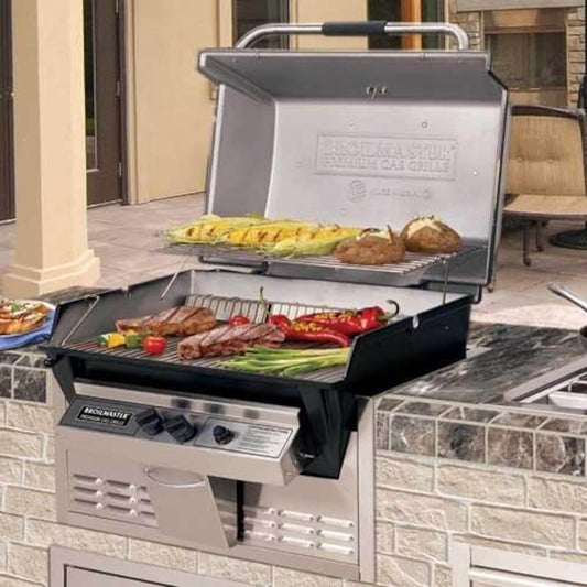 Broilmaster P3SX Super Premium Built In Gas Grill - P3SX+BHAX2