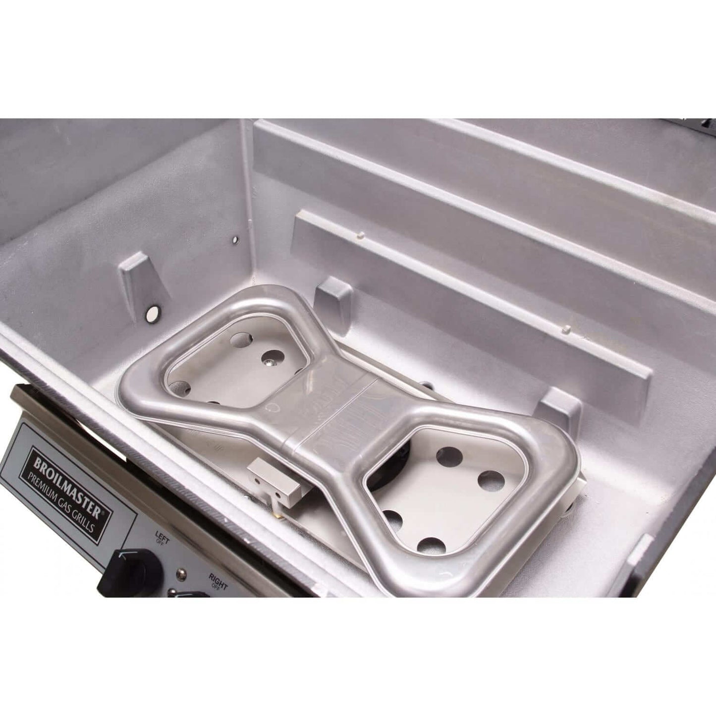 Broilmaster P4-XF Premium Gas Grill On Stainless Steel Cart - P4-XF PCB1 - Bowtie Burner