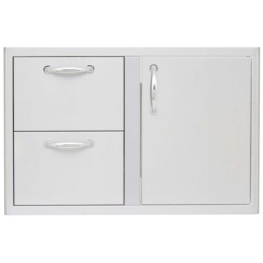 Blaze 32-Inch Access Door & Double Drawer Combo SKU BLZ-DDC-R - M&K Grills