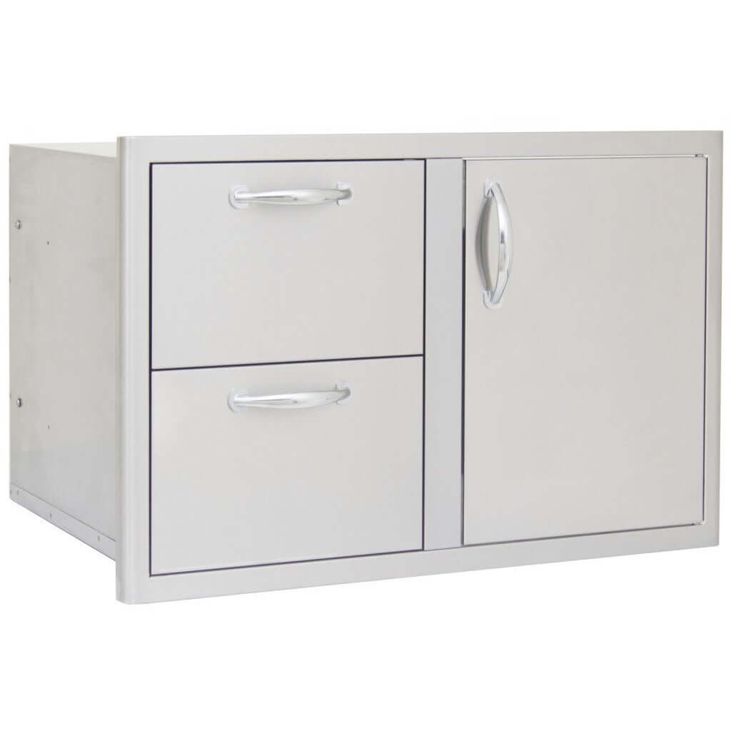Blaze 32-Inch Access Door & Double Drawer Combo SKU BLZ-DDC-R - M&K Grills