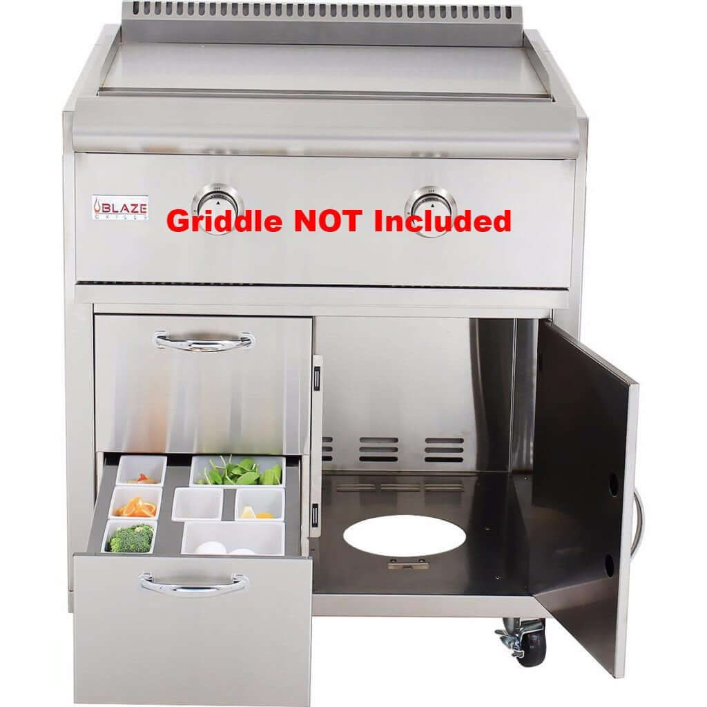 Blaze Cart for Gas Griddle SKU BLZ-GRIDDLE-CART