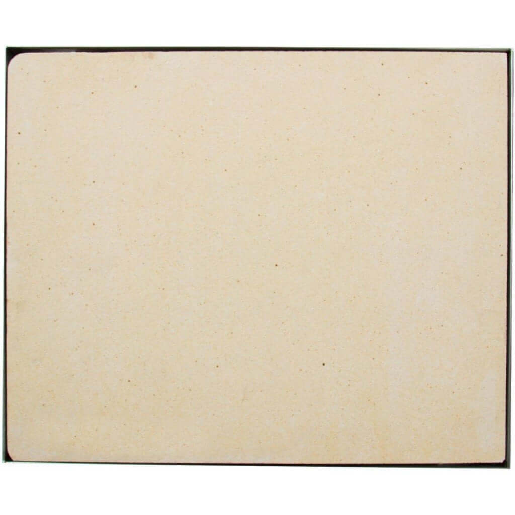 Blaze 14 3/4 Inch Ceramic Pizza Stone With Stainless Steel Tray - Top View