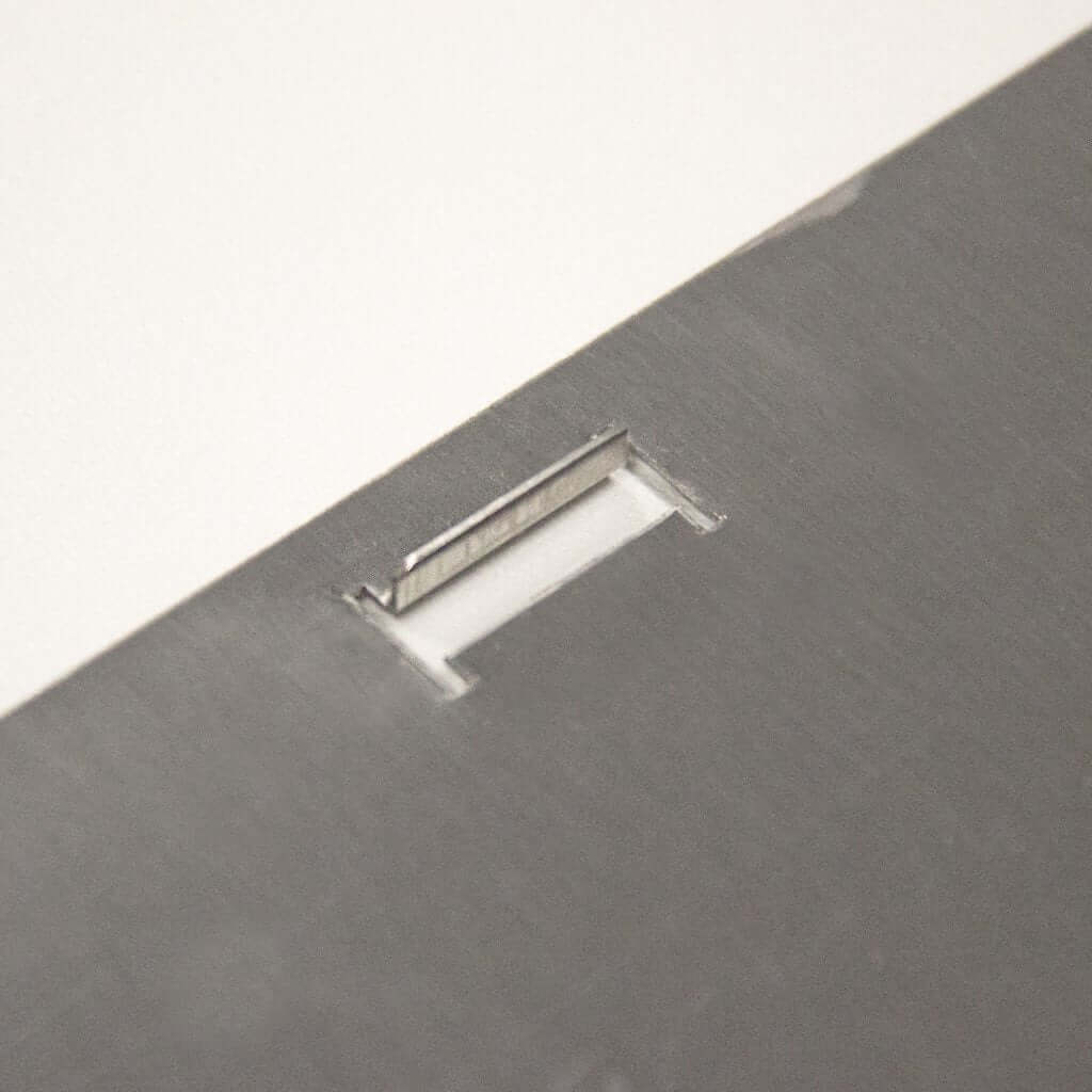 Blaze Stainless Steel Propane Tank Hole Cover For Grill Carts - Detailed View