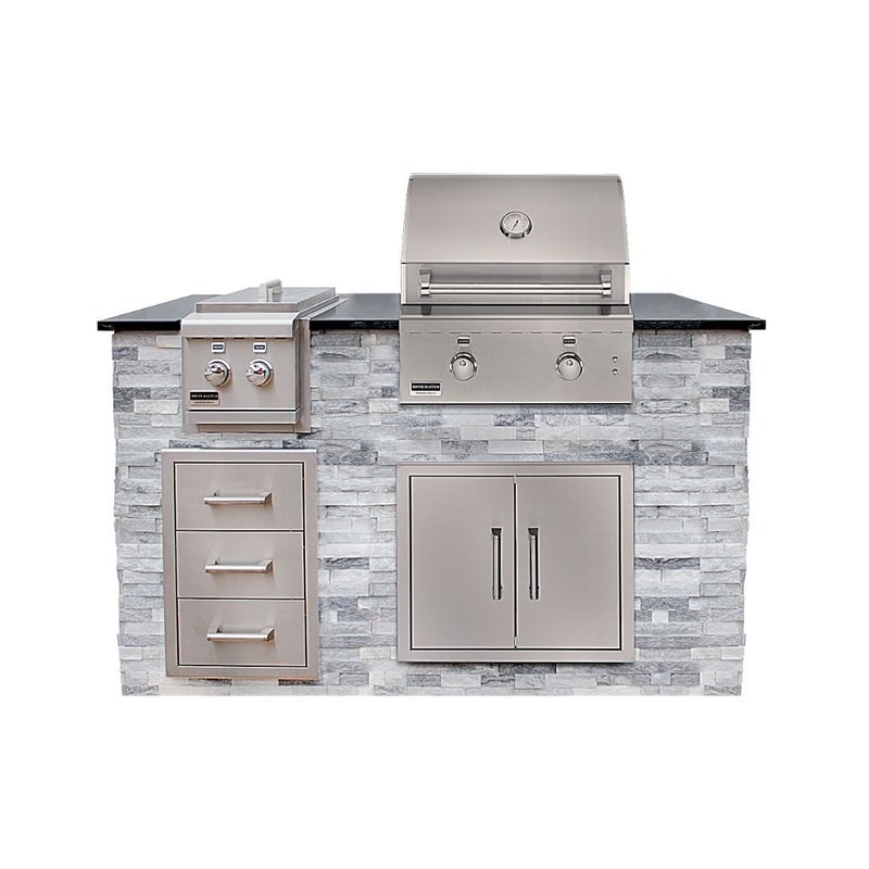 Broilmaster 34-INCH Stainless Steel Double Door Grill - BSAD3422 - Installed
