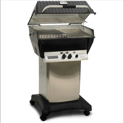Broilmaster P3-SXN Super Premium Natural Gas Grill On Stainless Steel Cart