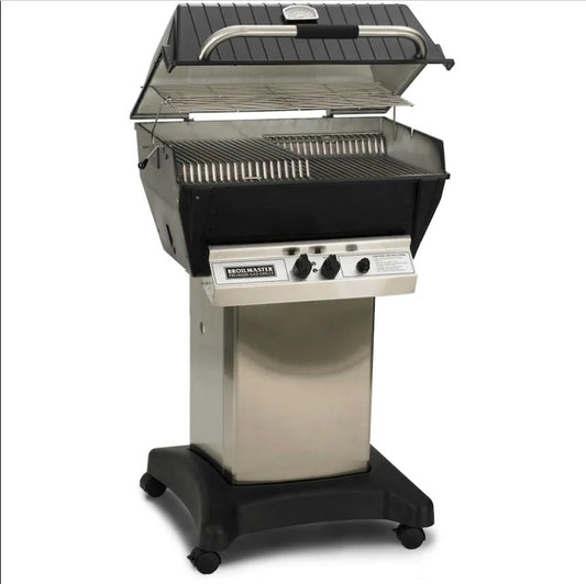 Broilmaster P3-XF Premium Grill On Stainless Steel Cart - P3-XF PCB1 - Full Grill View