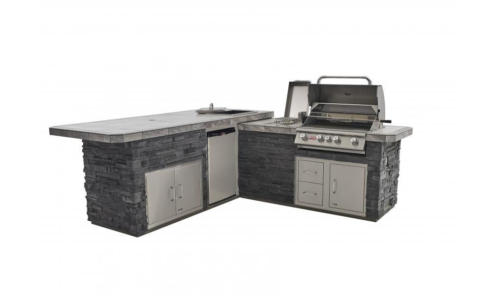 Bull BBQ Gourmet Q Outdoor Grill Stucco - 31020 - Open Head
