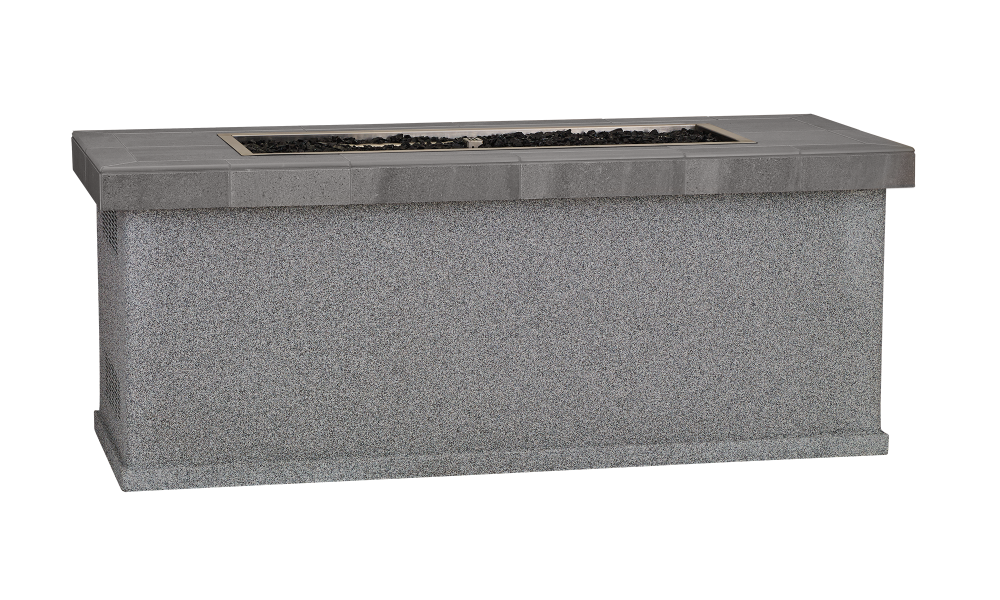 Bull Outdoor Grill Accessories High Profile Slim Rectangle Fire Pit - 61008 & 61009 - Back View