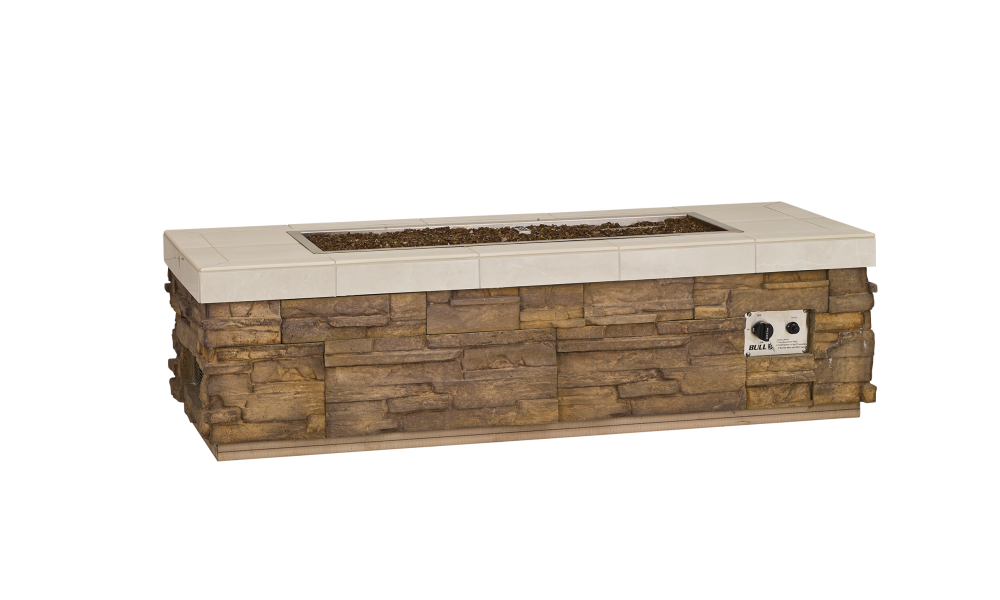 Bull Outdoor Grill Accessories Low Profile Slim Rectangle Fire Pit - 61018 & 61019