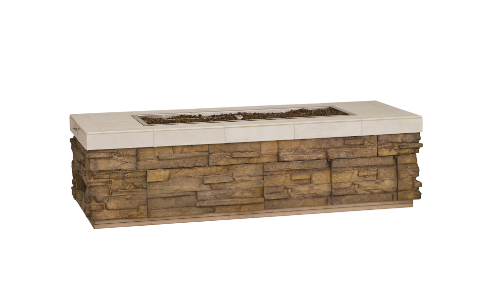 Bull Outdoor Grill Accessories Low Profile Slim Rectangle Fire Pit - 61018 & 61019