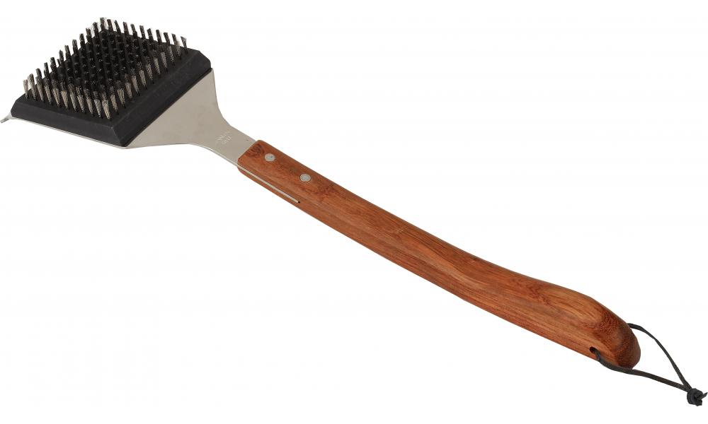 Bull Outdoor Grill Accessories Vineyard Hardwood Handled Big Head® Grill Brush - 24103