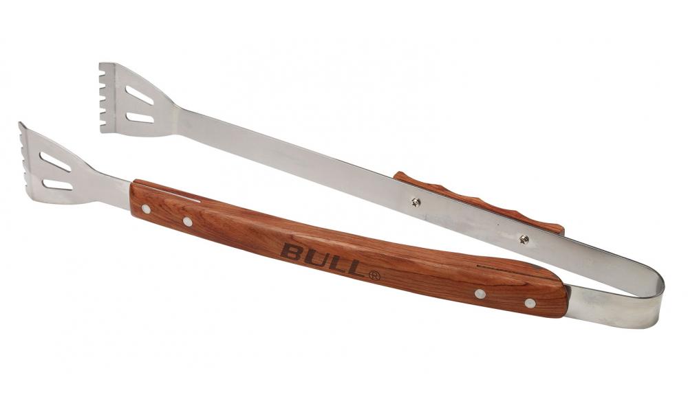 Bull Outdoor Grill Accessories Vineyard Hardwood Handled Tongs - 24102
