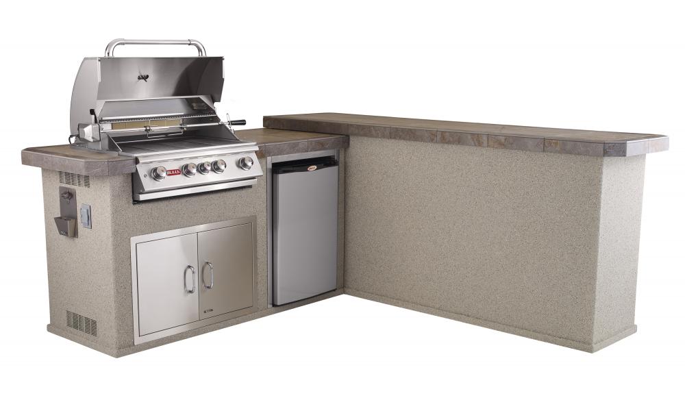 Bull Outdoor Grills Stucco Mesquite Q Island Kitchen - 31043
