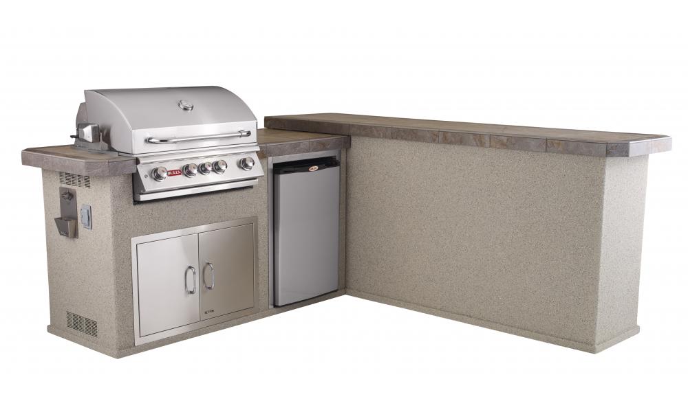 Bull Outdoor Grills Stucco Mesquite Q Island Kitchen - 31043