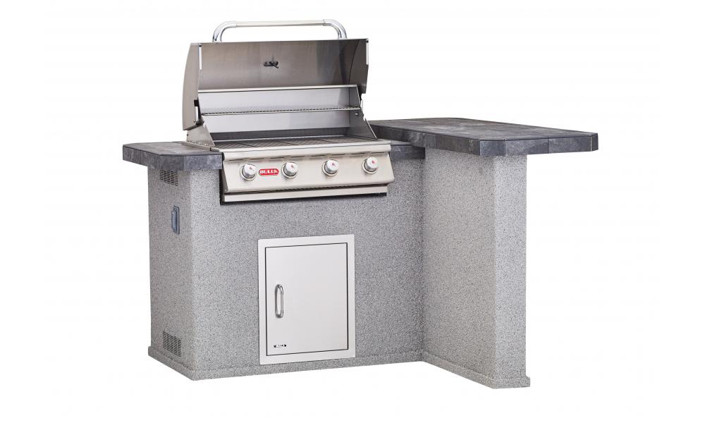 Bull Patio Q in Rock Stucco Only - 31086 - Open Head View