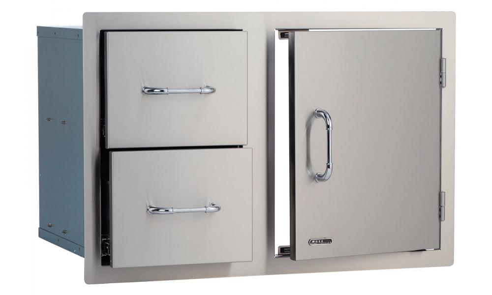 Bull 33-Stainless Steel Access Door & Double Drawer Combo - 25876