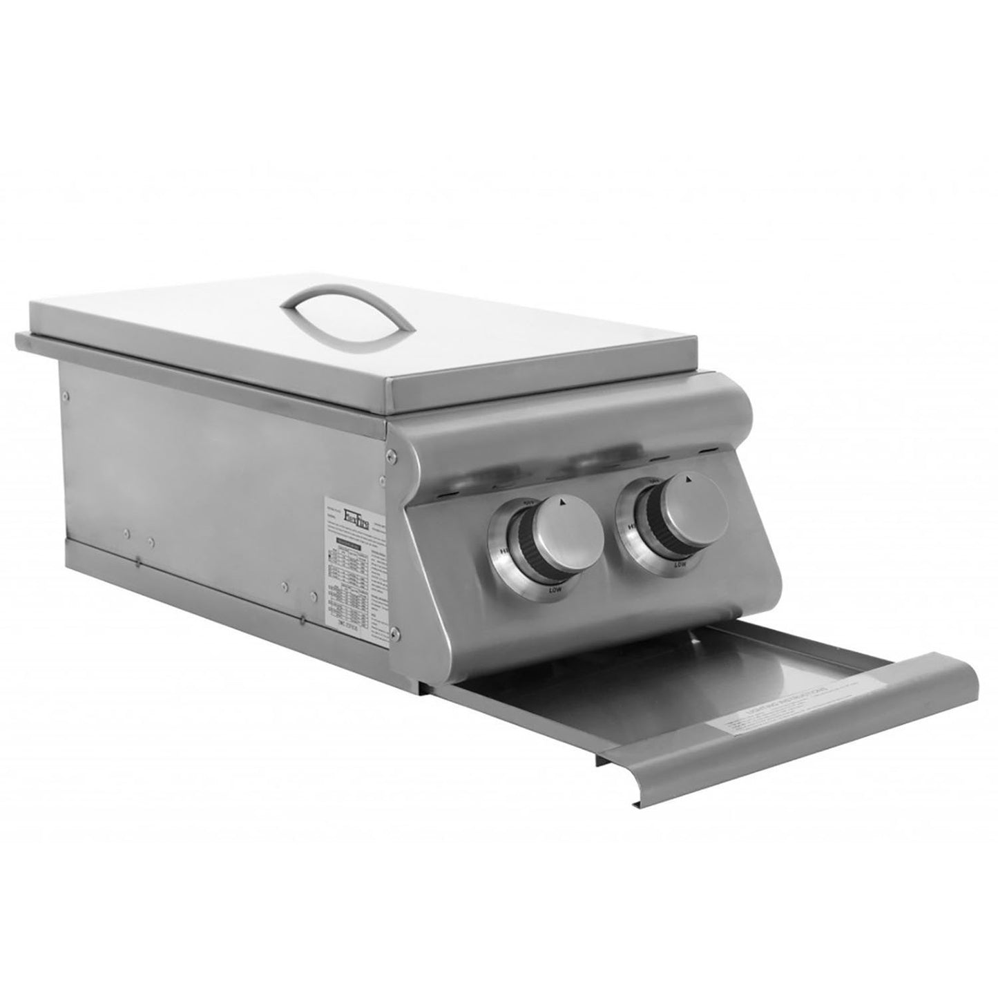 Heat 2X Side Burner w/ Lights HTS-SB2-LP Propane - M&K Grills