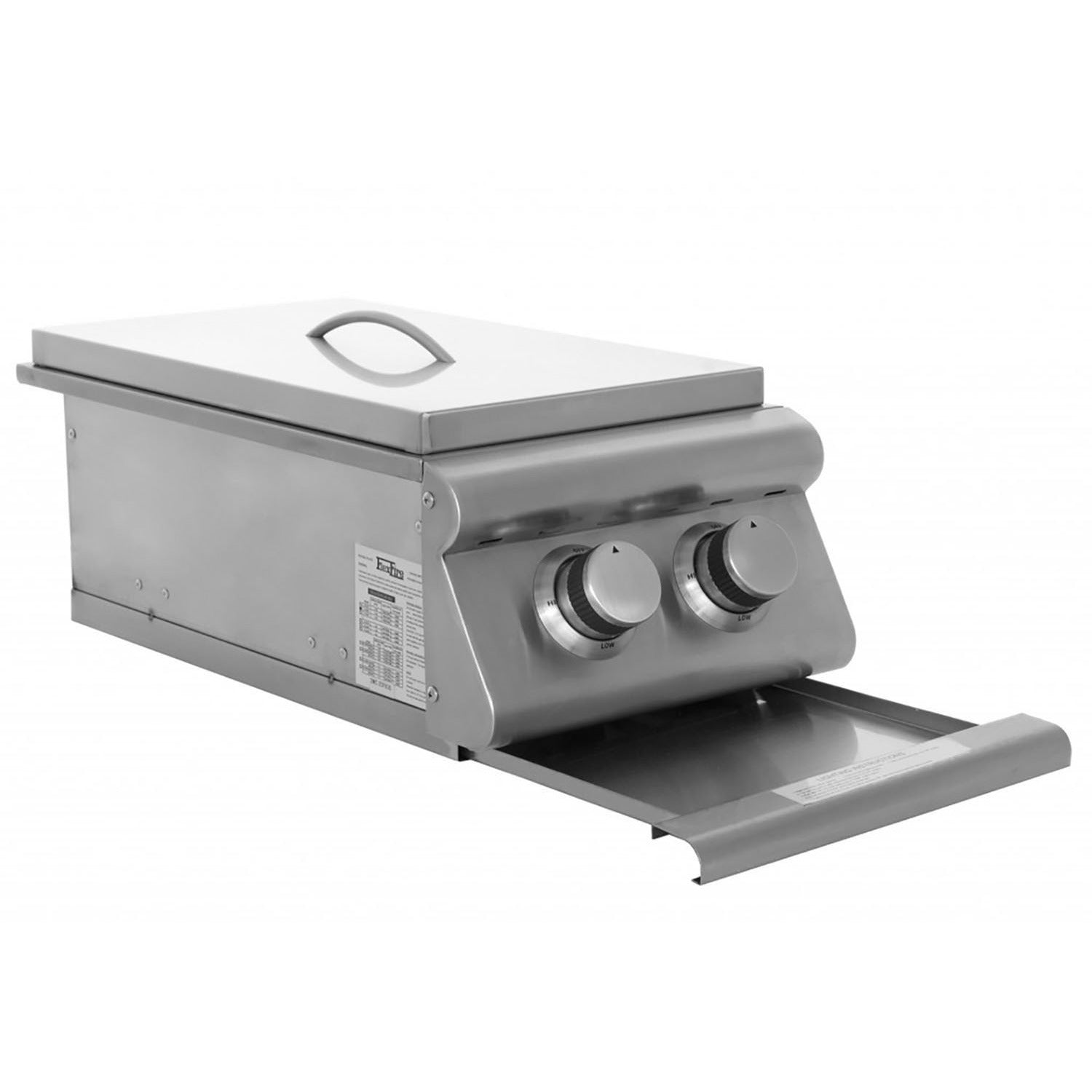 Heat 2X Side Burner w/ Lights HTS-SB2-LP Propane - M&K Grills