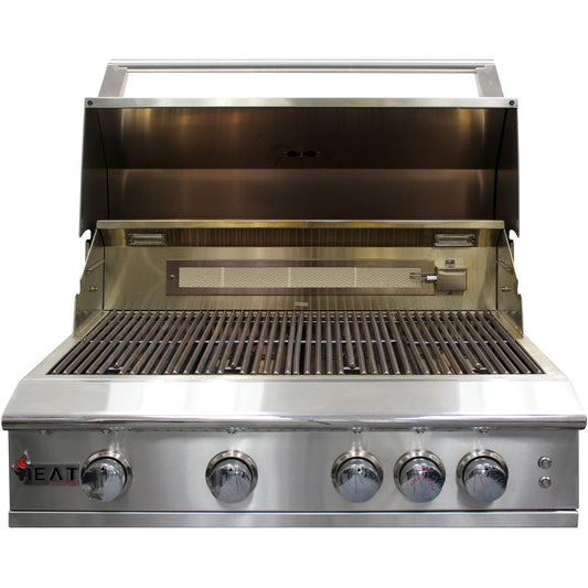 Heat 32-Inch 4-Burner HTS-432-LP Propane Built-in Grill - M&K Grills