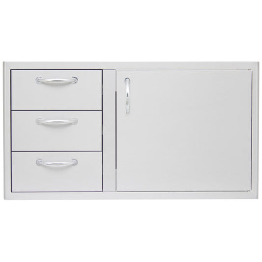 Heat 39 Drawer Door Combo HTX-DR-DRWR-39 - M&K Grills