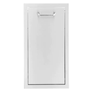 M&K Signature Premium Series 13-Inch Narrow Roll-Out Trash Bin - MNK-350H-TRNW-DRW