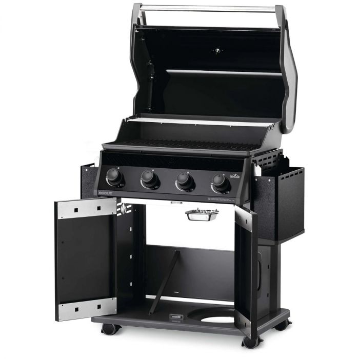 Napoleon Rogue 525 Propane Gas Grill - Black - R525PK-1 - Open Angled View
