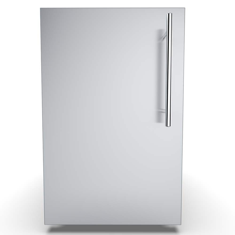 Sunstone "Designer Series, Raised Style - 15" Single Door Dry Storage Pantry - DE-DVPL15 - Front View of Single Door Storage Pantry