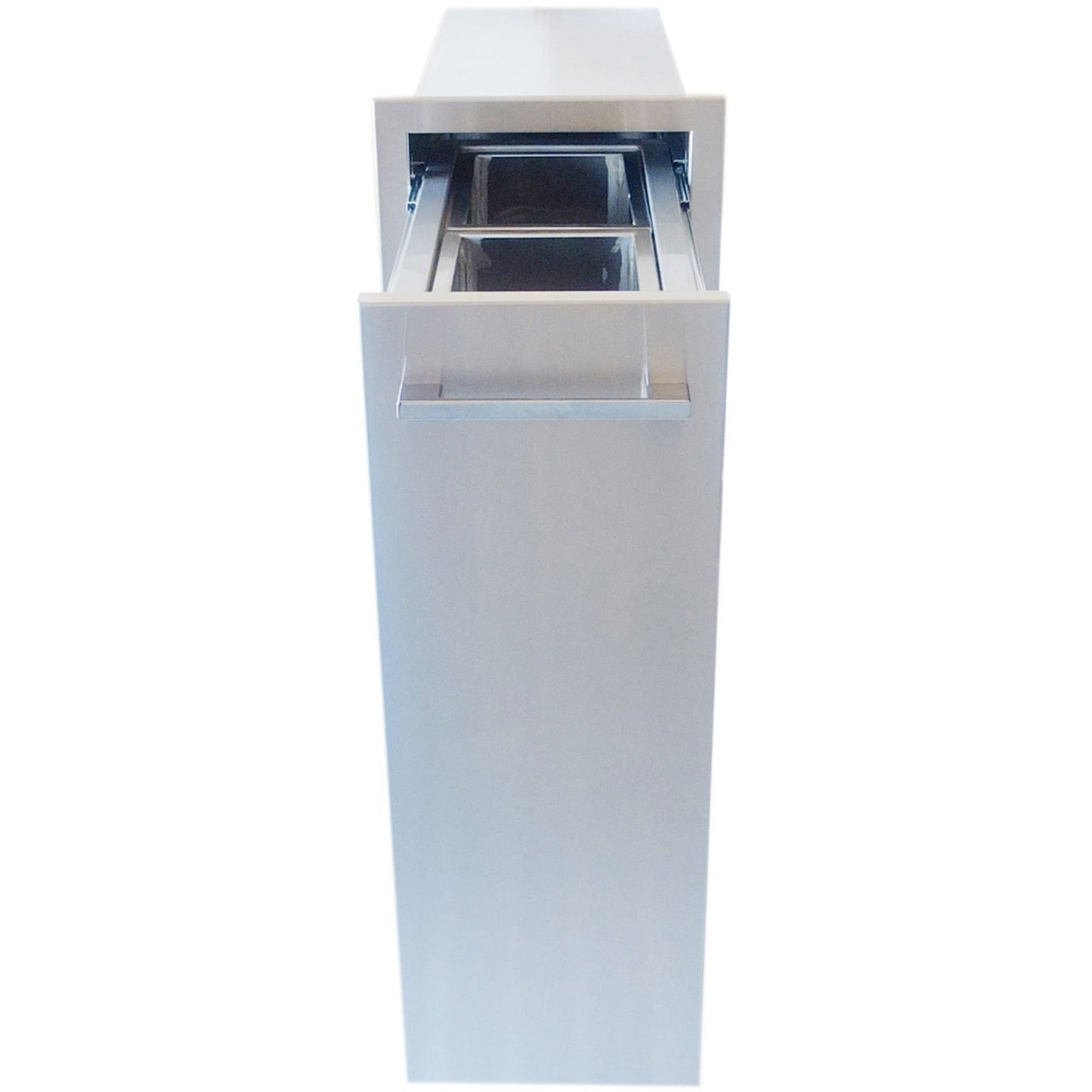 Sunstone 12 inch spice drawer with two removable baskets BA-SPRD12 - Open View