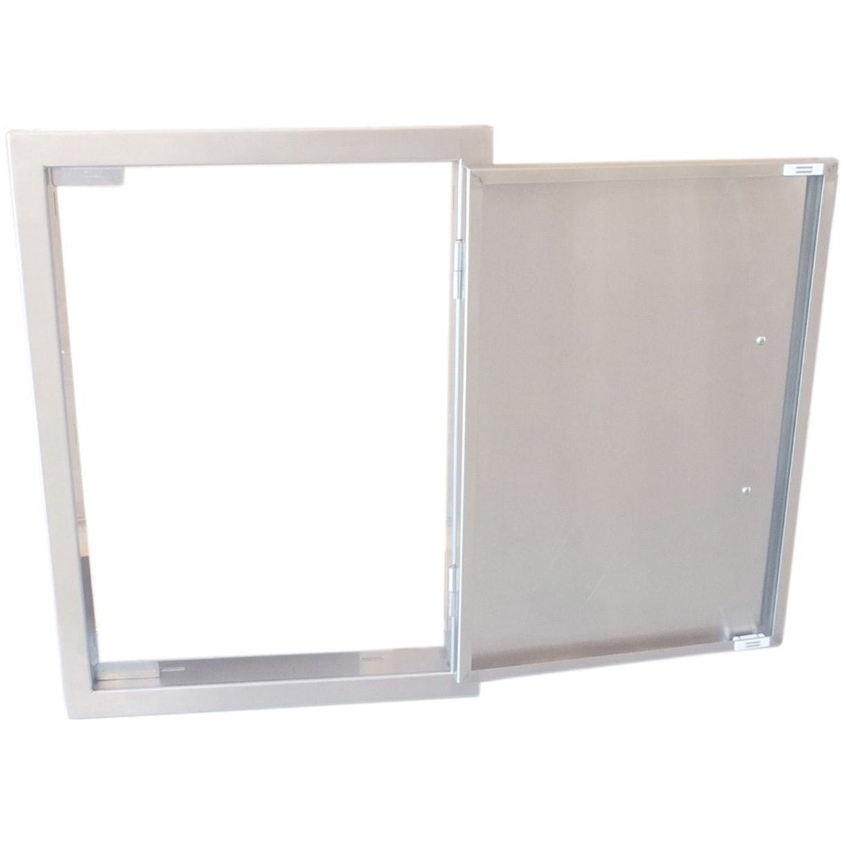 Sunstone 14x20 inch beveled frame vertical door BA-DV1420 - Opened Door