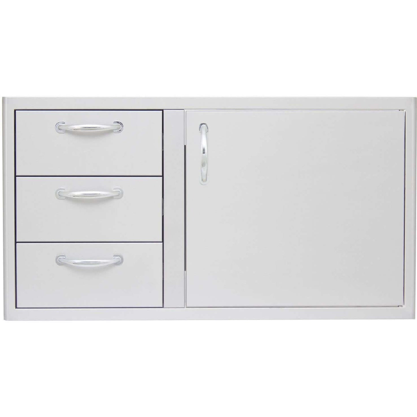 Blaze 39-Inch Stainless Steel Access Door & Triple Drawer Combo - BLZ-DDC-39-R