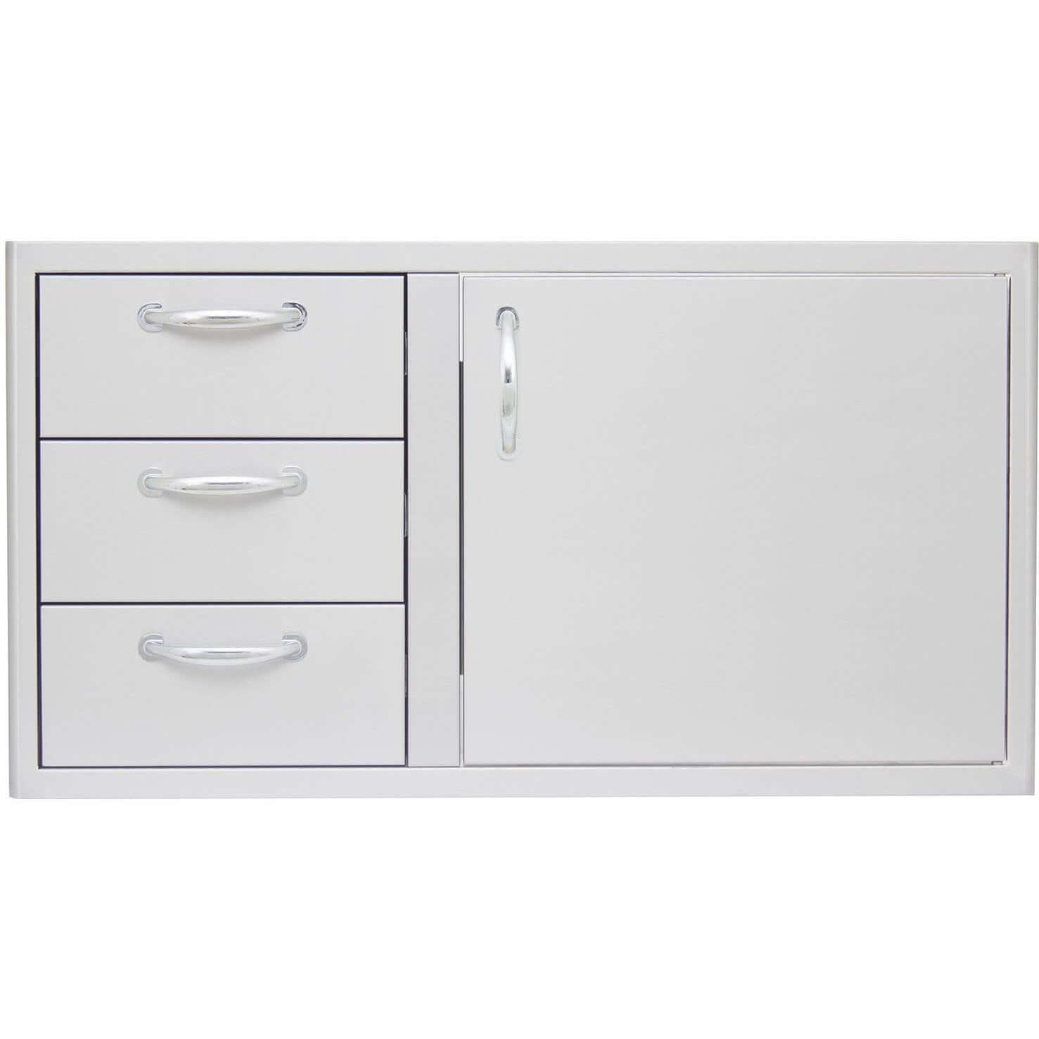 Blaze 39-Inch Stainless Steel Access Door & Triple Drawer Combo - BLZ-DDC-39-R