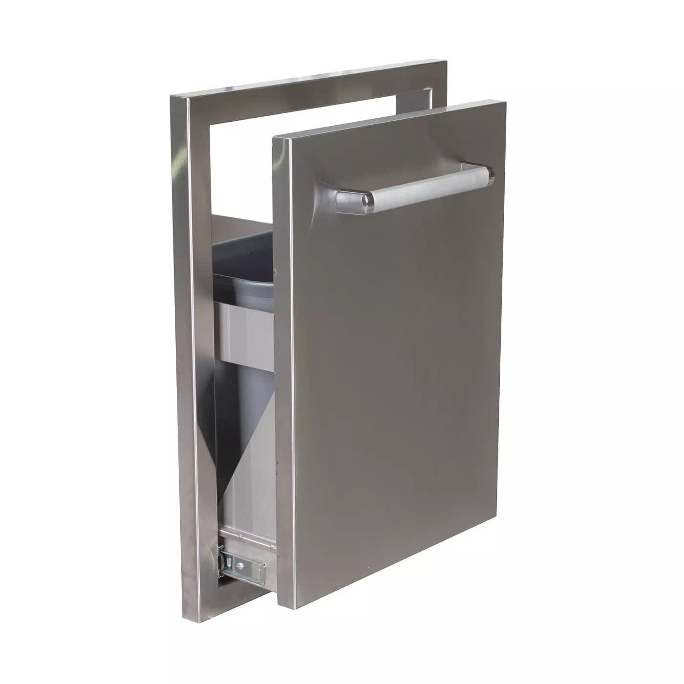 Bonfire Stainless Steel outdoor BBQ Island kitchen Roll Out Drawer Trash Bin - CBATC
