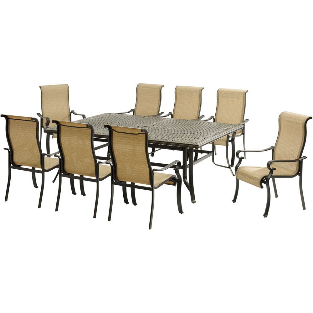Hanover Brigantine 9 piece Patio Dining Set - M&K Grills