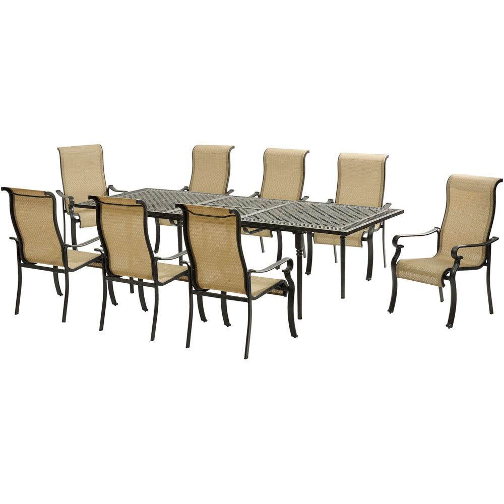 Hanover Brigantine 9 piece Patio Dining Set