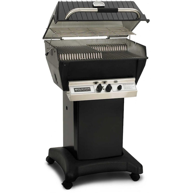 Broilmaster P3-XF Premium Gas Grill On Black Cart - P3XF+DCB1 - Full Grill View