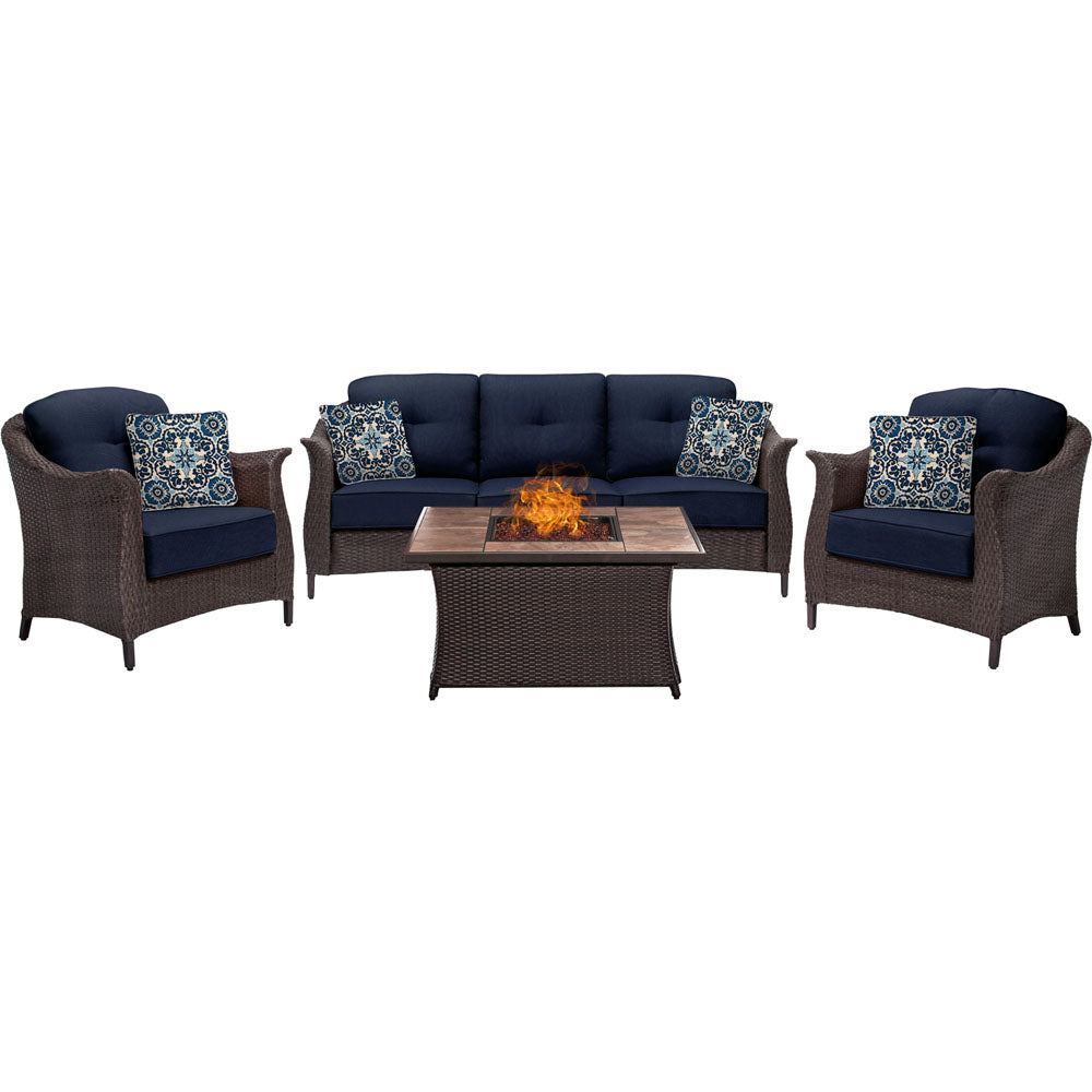 hanover-gramercy-4-piece-seating-fire-pit-set-with-tan-tile-top-gram4pcfp-nvy-tn