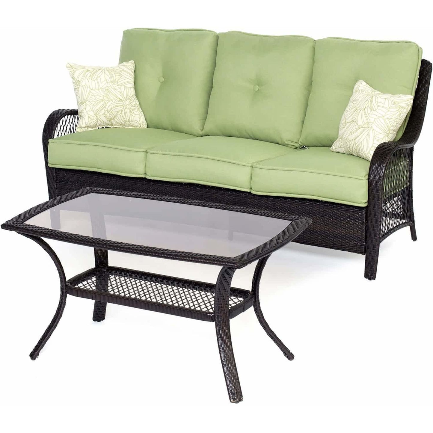 Hammond Brentwood Outdoor Conversation Set Sofa and Coffee Table - M&K Grills